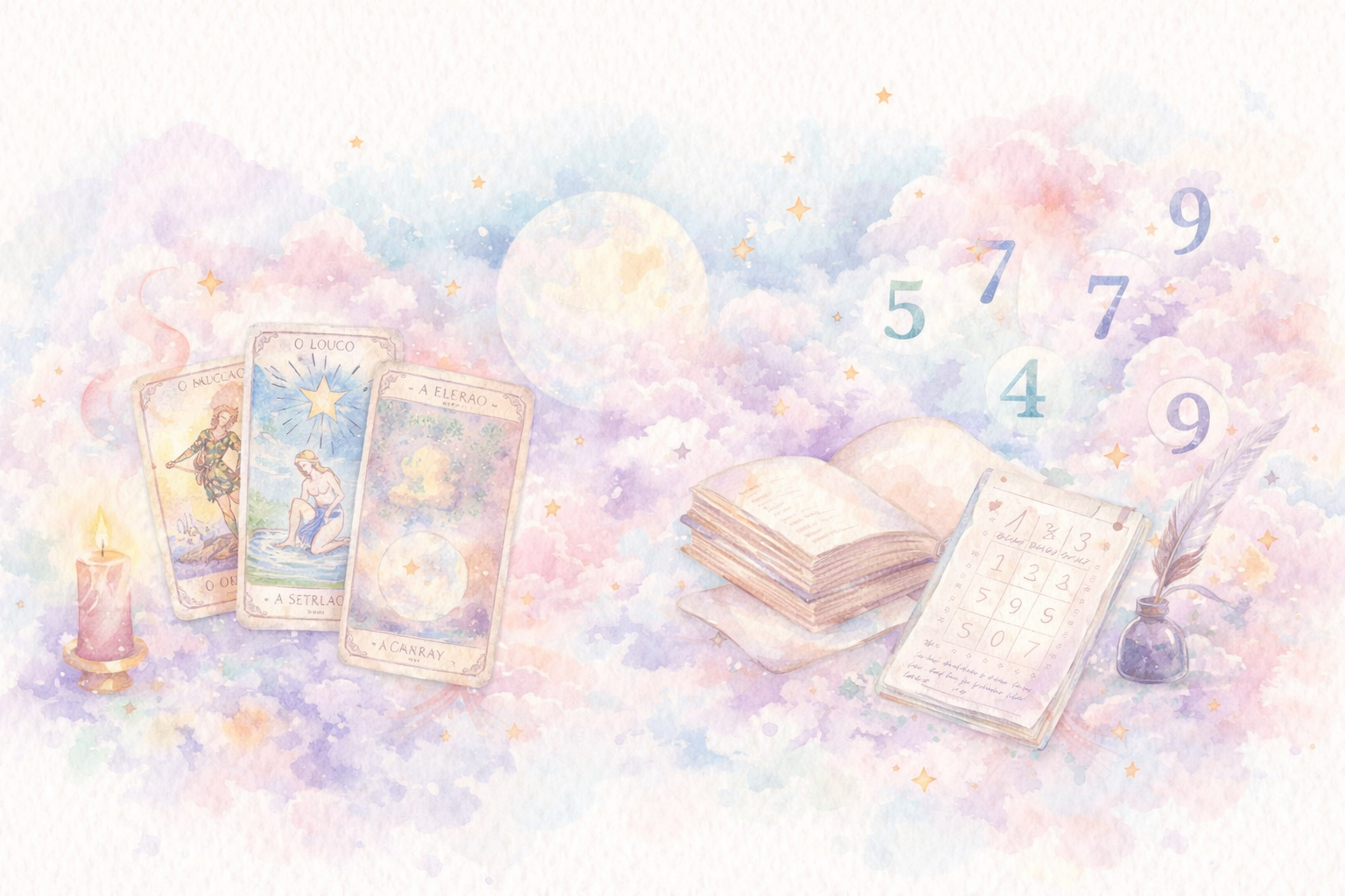 Tarot Sim ou Não e Numerologia do Dia — jogos gratuitos online
