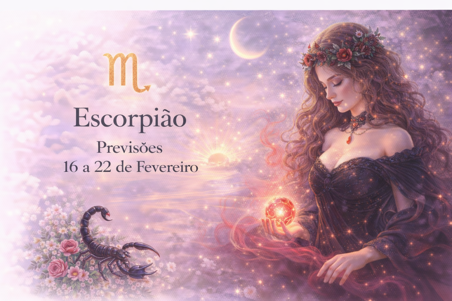 Escorpião (Sol ou Ascendente) — 16 a 22 de fevereiro de 2026
